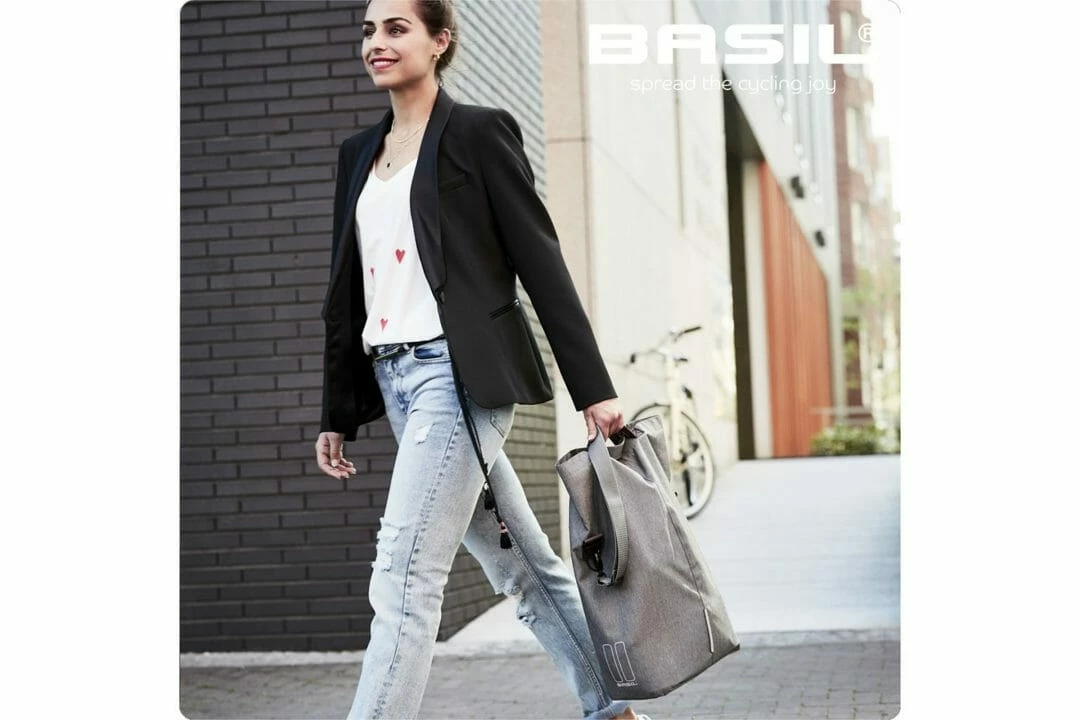 Basil City Shopper 16l Grå 5 Basil City Shopper 16l Grå - Bild 3