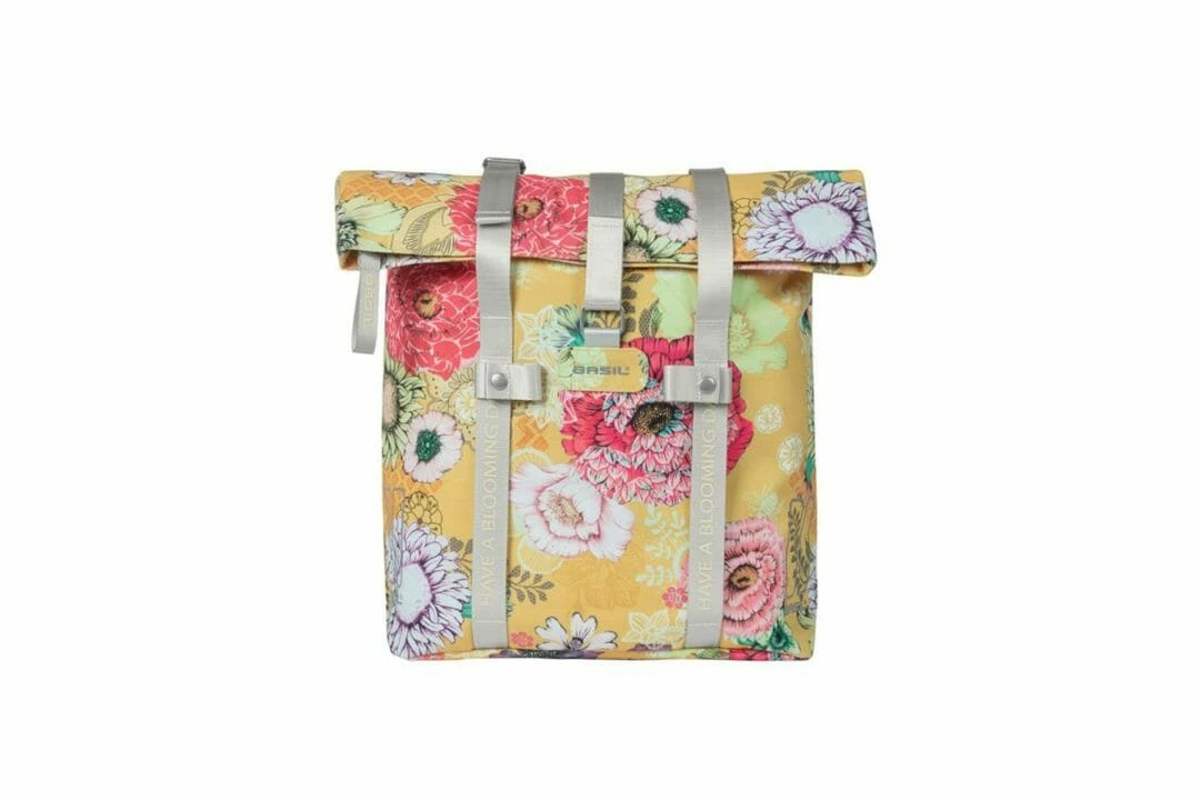 Basil Shopper Bloom Pakethållarväska 20l Gul 7 Basil Shopper Bloom Pakethållarväska 20l Gul - Bild 5