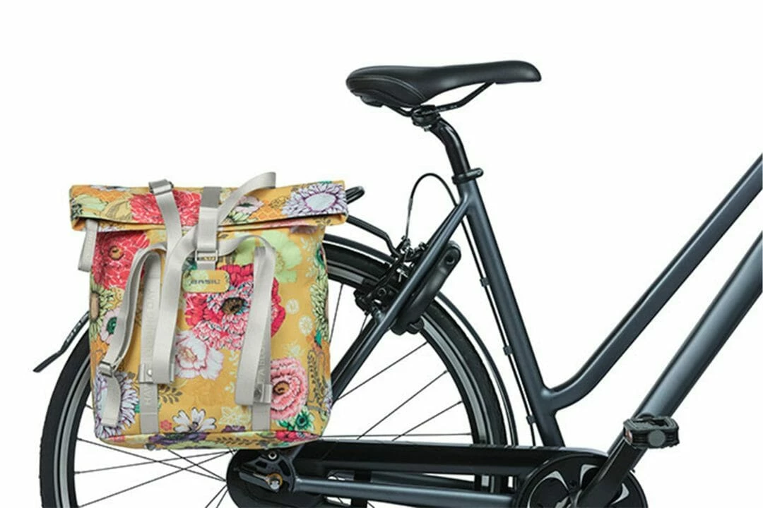 Basil Shopper Bloom Pakethållarväska 20l Gul 4 Basil Shopper Bloom Pakethållarväska 20l Gul - Bild 2