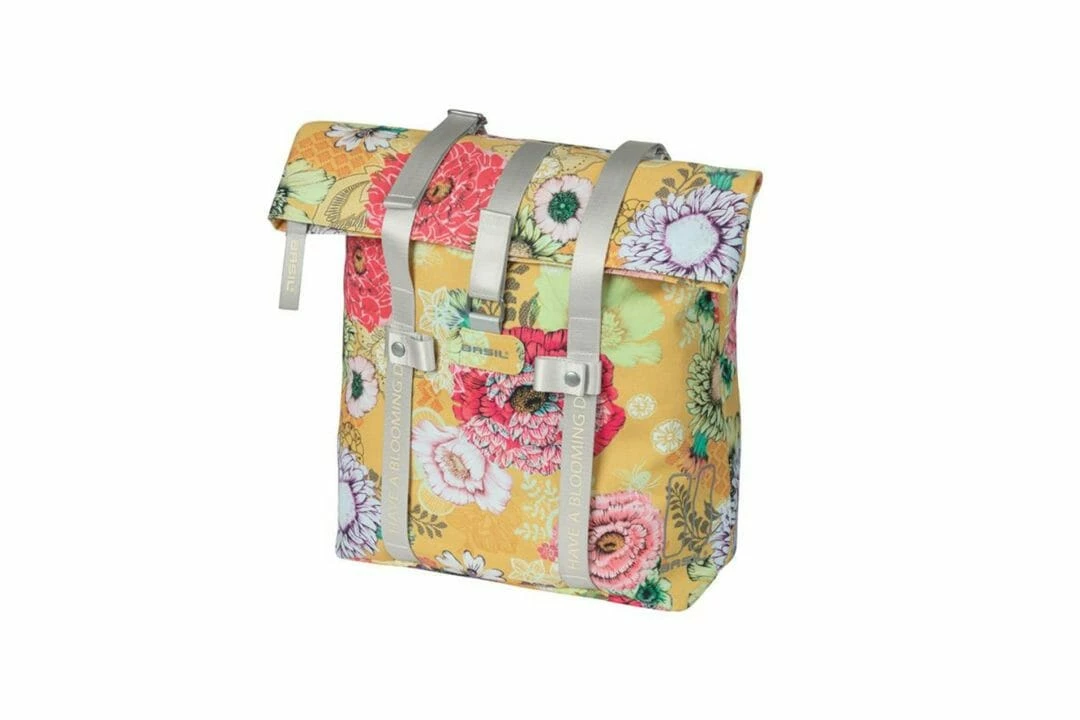 Basil Shopper Bloom Pakethållarväska 20l Gul 5 Basil Shopper Bloom Pakethållarväska 20l Gul - Bild 3
