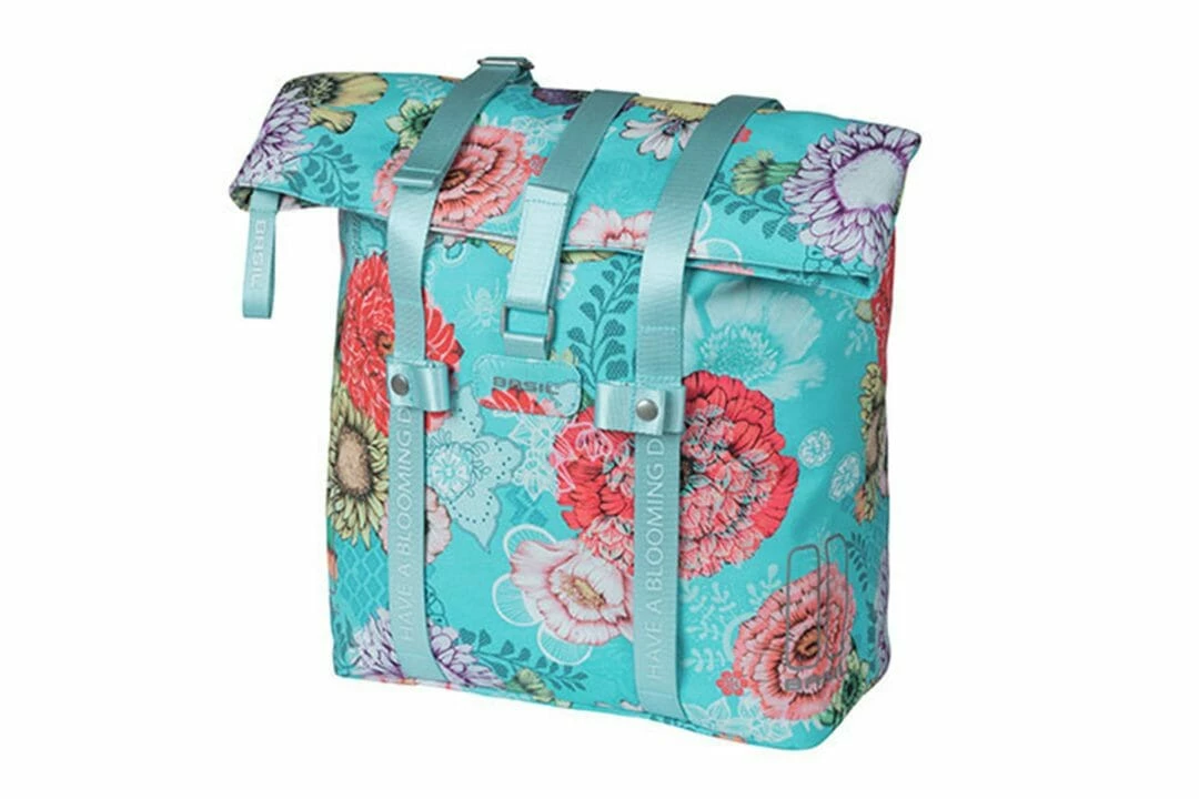 Basil Shopper Bloom Pakethållarväska 20l Blå 7 Basil Shopper Bloom Pakethållarväska 20l Blå - Bild 5