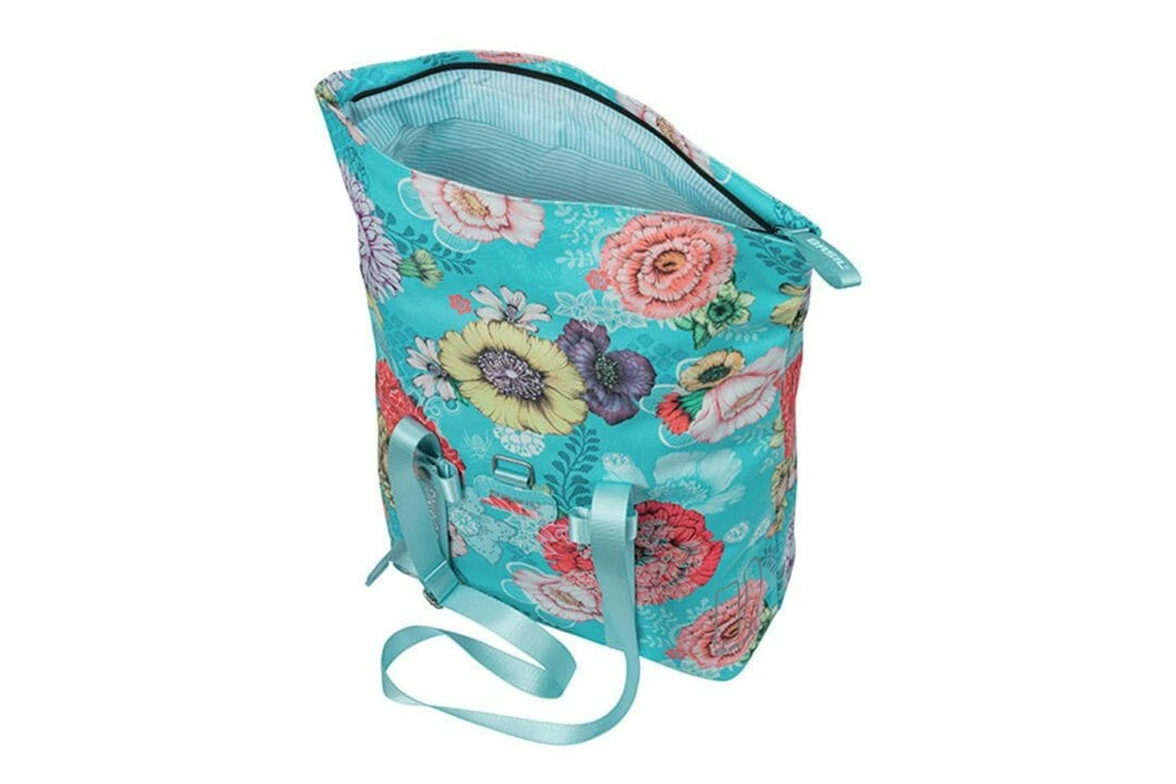 Basil Shopper Bloom Pakethållarväska 20l Blå 5 Basil Shopper Bloom Pakethållarväska 20l Blå - Bild 3