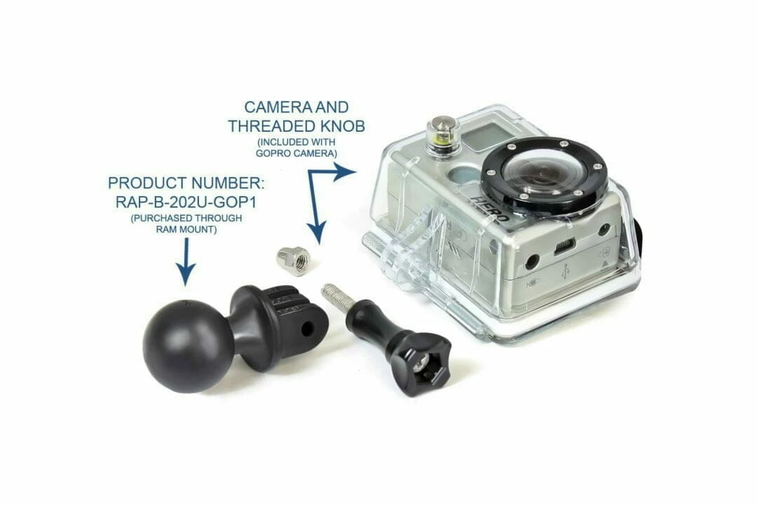 GoPro Monteringsbas Ram Mounts B-Kula Ø 1 Tum 5 GoPro Monteringsbas Ram Mounts B-Kula Ø 1 Tum - Bild 3