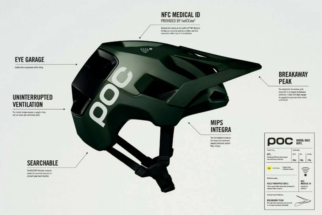 Poc Hjälm Crane Mips Black Matt 5 Poc Hjälm Crane Mips Black Matt - Bild 3