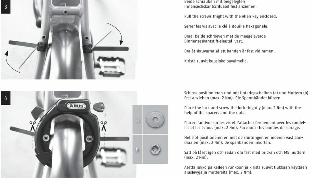 Abus Monteringsband För Ramlås 4 Abus Monteringsband För Ramlås - Bild 2