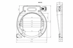 Abus Ramlås Amparo 4650XL -Elcykel Försäljning technical drawing 4650 X XL 1080x720 1